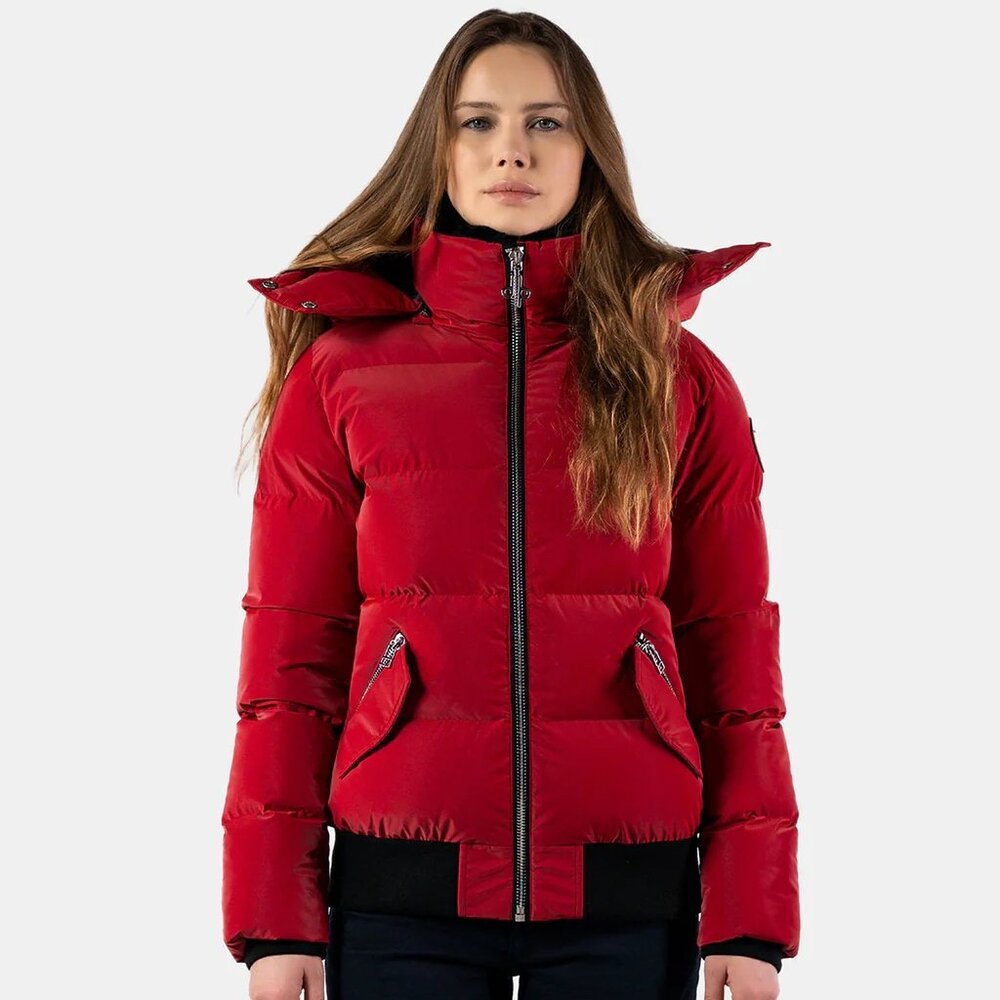 #110 Woody Bomber Jacket Red Diamond, Size Medium